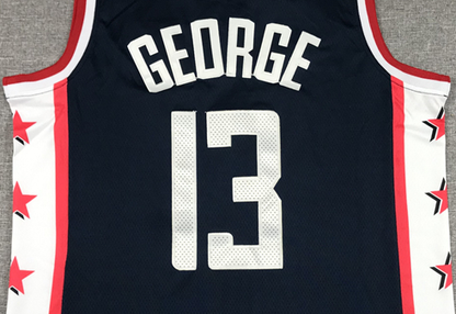Men's LA Clippers Paul George Nike Navy 2022/23 Swingman Jersey1