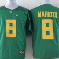 Men's Oregon Ducks Marcus Mariota #8 Green Team Replica Jersey