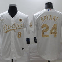 Men's Los Angeles Dodgers Kris Bryant #8-24 White Player Jersey1