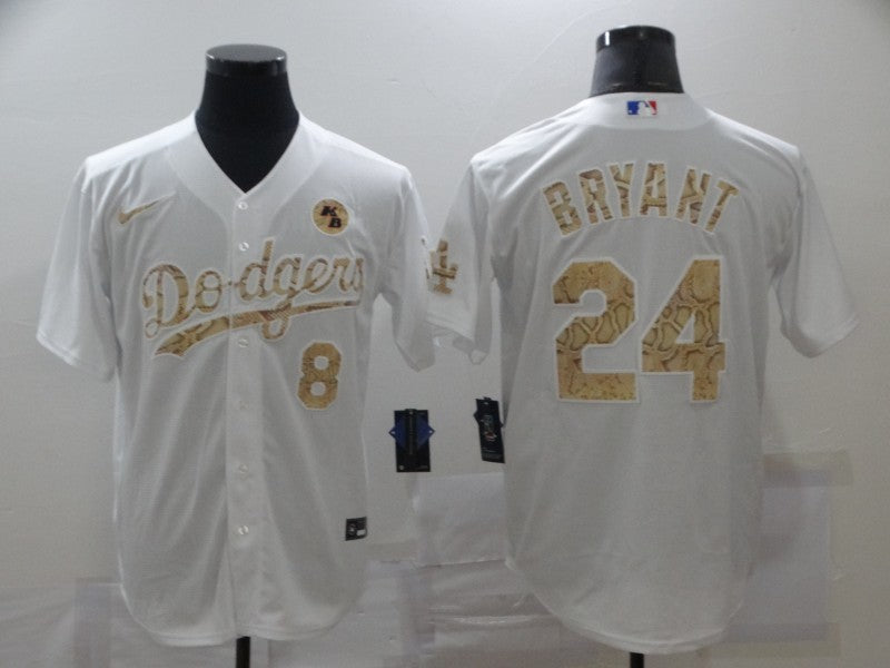 Men's Los Angeles Dodgers Kris Bryant #8-24 White Player Jersey1