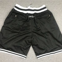 Men's Brooklyn Nets Black Basketball Retro Shorts1