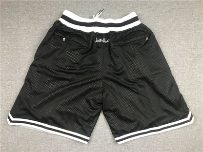 Men's Brooklyn Nets Black Basketball Retro Shorts1