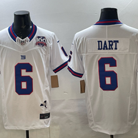 Jaxson Dart New York Giants White Jersey
