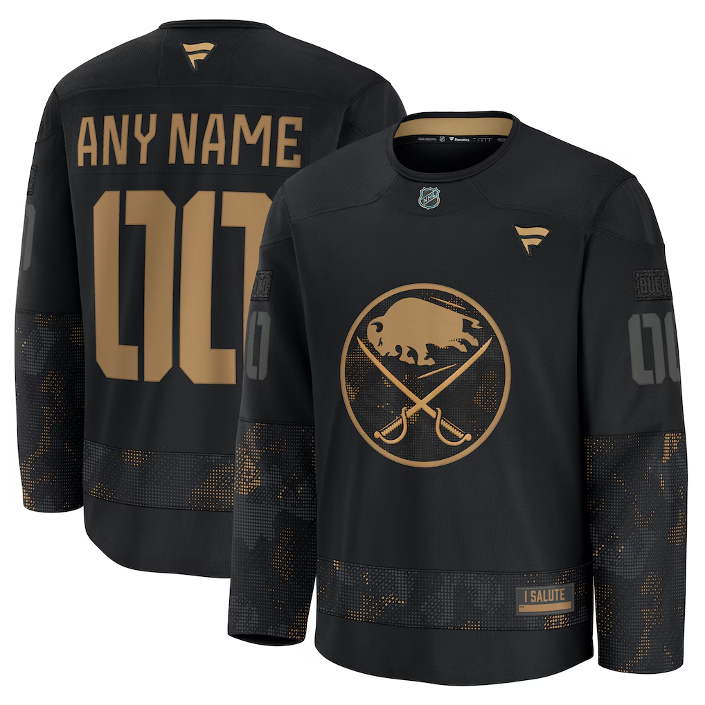Buffalo Sabres Black 2024 Military Appreciation Custom Jersey - JerseysFreak