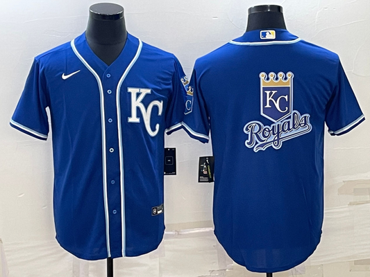 Men's Kansas City Royals Blue Replica Player Jersey1