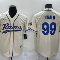 Men's Los Angeles Rams Aaron Donald #99 Bone Game Jersey1 Joint Edition