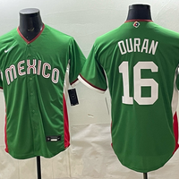 Men's Mexico Baseball Jarren Duran #16 Green 2026 World Baseball Classic Stadium Jersey