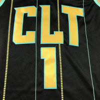 Men's Charlotte Hornets LaMelo Ball #1 Black 2022/23 Swingman jersey1 - City Edition