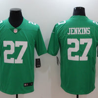 Men's Philadelphia Eagles Malcom Jenkins #27 Green Game Jersey1