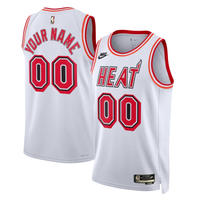 Men's Miami Heat White 2022/23 Custom Swingman Jersey1 - Classic Edition