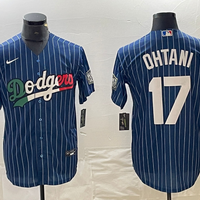 Men's Los Angeles Dodgers Shohei Ohtani #17 Royal Authentic Team Jersey1