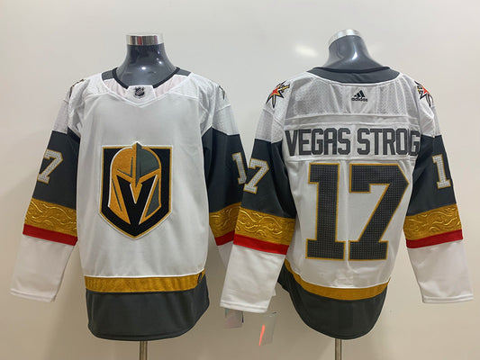 Men's Vegas Golden Knights #17 White Breakaway Player Jersey1