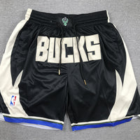 Men's Milwaukee Bucks Black Statement Edition Pocket Shorts1