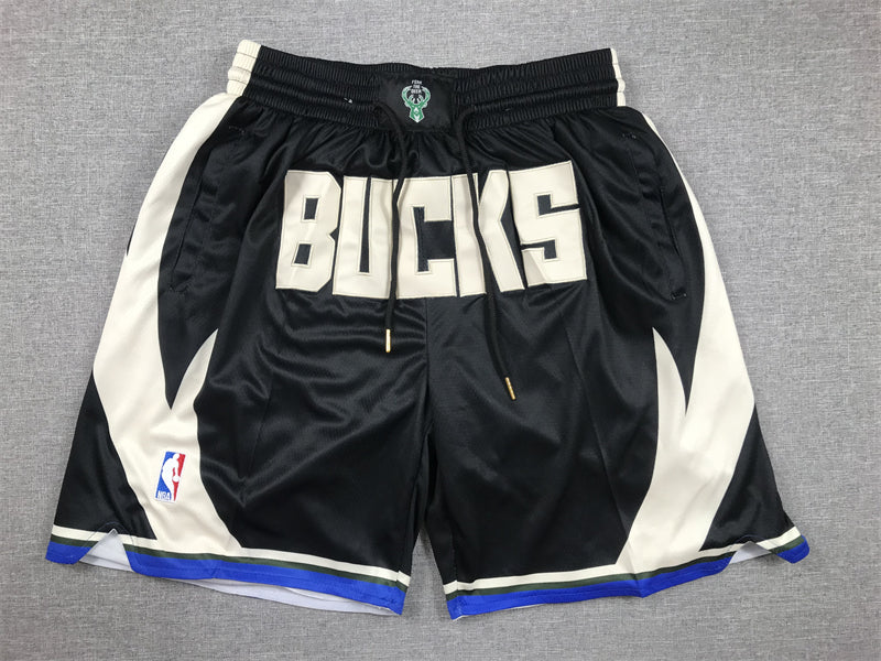 Men's Milwaukee Bucks Black Statement Edition Pocket Shorts1