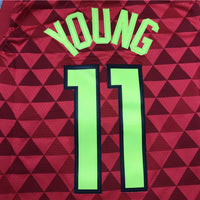 Men's Atlanta Hawks Trae Young #11 NBA Red Swingman Jersey1