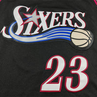 Men's Philadelphia 76ers LeBron James #23 Black Swingman Jersey - Classic Edition