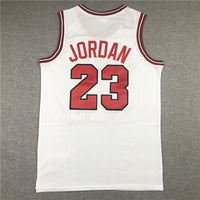 Men's Chicago Bulls Michael Jordan White 1984-85 Hardwood Classics Jersey1