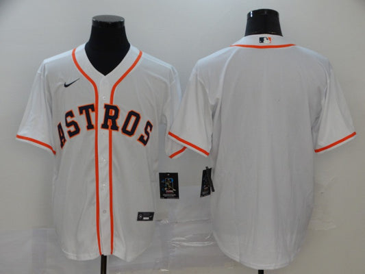 Men's Houston Astros White Home Replica Blank Jersey1