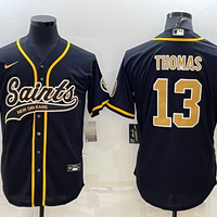 Men's New Orleans Saints Michael Thomas #13 Black Game Jersey1 Joint Edition