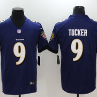 Men's Baltimore Ravens Justin Tucker #9 Purple Game Player Jersey1