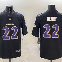 Derrick Henry #22 Baltimore Ravens Carbon Black Fashion Jersey - JerseysFreak
