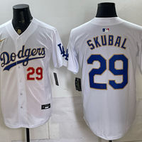 Men's Los Angeles Dodgers Tarik Skubal #29 White Replica Player Jersey