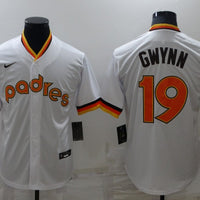 Men's San Diego Padres Tony Gwynn #19 White Replica Player Jersey1