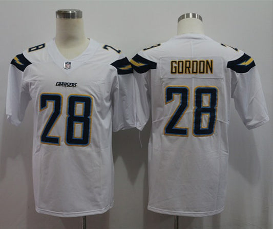 Men's Los Angeles Chargers Melvin Gordon III #28 White Game Jersey1