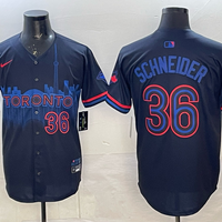 Men's Toronto Blue Jays John Schneider #36 Black 2024 City Connect Limited Player Jersey