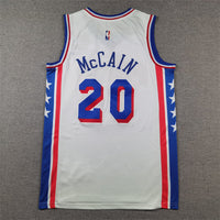 Men's Philadelphia 76ers Jared McCain #20 White Swingman Jersey1 - Association Edition