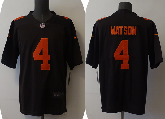 Men's Cleveland Browns Deshaun Watson #4 Brown Alternate Legend Jersey1