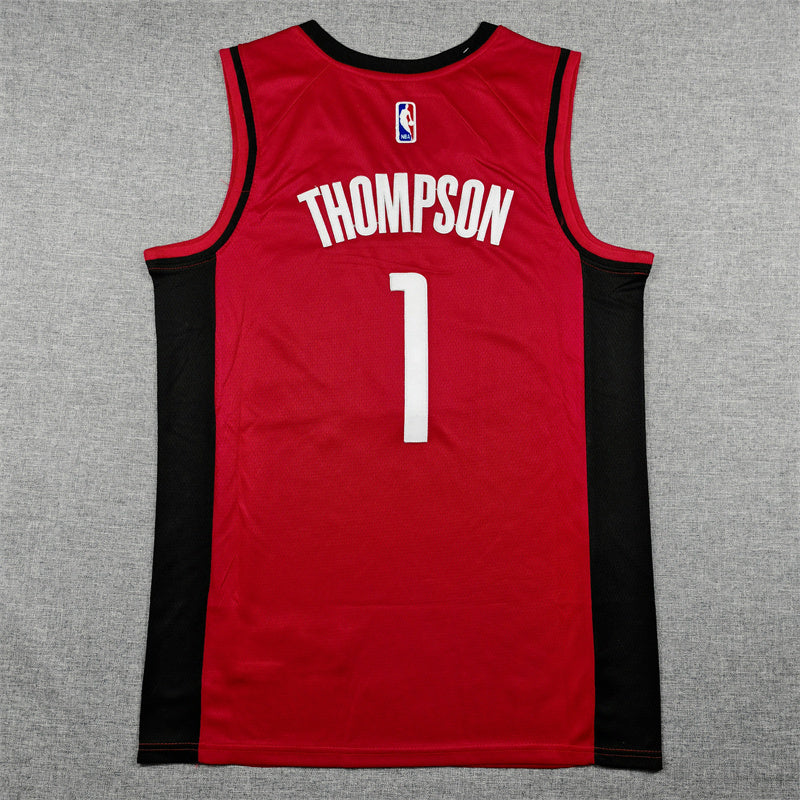 Men's Houston Rockets Amen Thompson #1 Red Swingman Player Jersey - Icon Edition