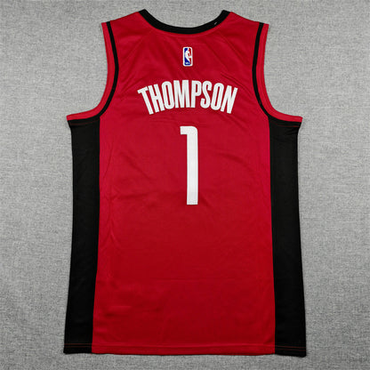 Men's Houston Rockets Amen Thompson #1 Red Swingman Player Jersey - Icon Edition