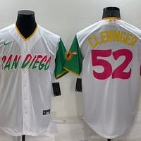 Men's San Diego Padres Mike Clevinger #52 White Stitched Jersey1