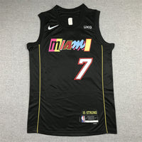 Men's Miami Heat Kyle Lowry #7 Black Swingman Player Jersey1 - City Edition