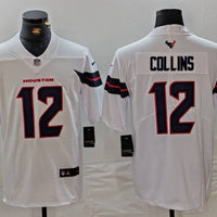 Men's Houston Texans Nico Collins #12 White Game Jersey