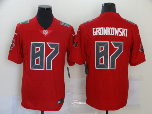 Men's Tampa Bay Buccaneers Rob Gronkowski #87 Red Game Player Jersey1