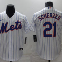 Men's New York Mets Max Scherzer #21 White Replica Baseball Jersey1