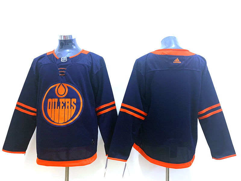 Men's Edmonton Oilers Navy Alternate Primegreen Authentic Blank Jersey1