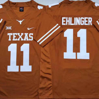 Men's Texas Longhorns Sam Ehlinger #11 Orange Replica Team Jersey