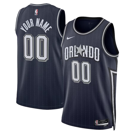Men's Orlando Magic Navy 2023/24 Custom Swingman Jersey1 - City Edition