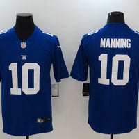 Men's New York Giants Eli Manning #10 Blue Game Player Jersey1