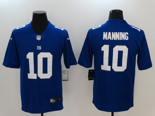 Men's New York Giants Eli Manning #10 Blue Game Player Jersey1