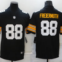 Men's Pittsburgh Steelers Pat Freiermuth #88 Black Player Game Jersey1
