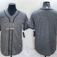 Men's New York Giants Gray Blank Jersey1