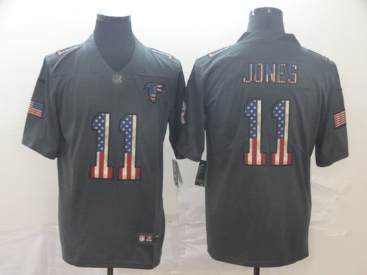 Men's Atlanta Falcons Julio Jones #11 Black Team Game Jersey1