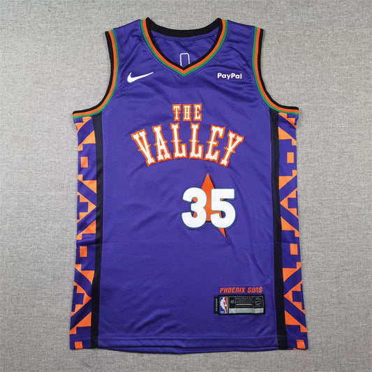 Men's Phoenix Suns Kevin Durant #35 Purple 2024/25 Swingman Player Jersey1 - City Edition