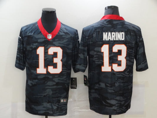 Men's Miami Dolphins Dan Marino #13 Gray Camouflage Game Jersey1