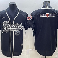 Men's Chicago Bears Black RFLCTV Limited Jersey1