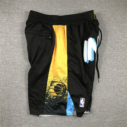Men's Indiana Pacers Black 2023/24 City Edition Pocket Shorts1
